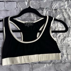 POL Monochrome Racerback Top